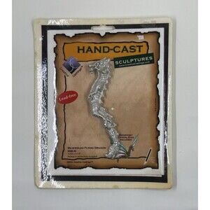 Creative Castings Flying Dragon Hand Cast Sculptures for Stained Glass Art